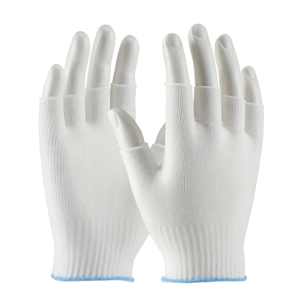 Cleanteam 40-736/S Light Weight Seamless Knit Nylon Clean Environment Glove - Half-Finger 40-736S-19519