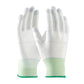 Cleanteam 40-C125/L Seamless Knit Nylon Clean Environment Glove With Polyurethane Coated Smooth Grip On Palm & Fingers 40-C125L-19531