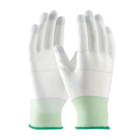 Cleanteam 40-C125/L Seamless Knit Nylon Clean Environment Glove With Polyurethane Coated Smooth Grip On Palm & Fingers 40-C125L-19531