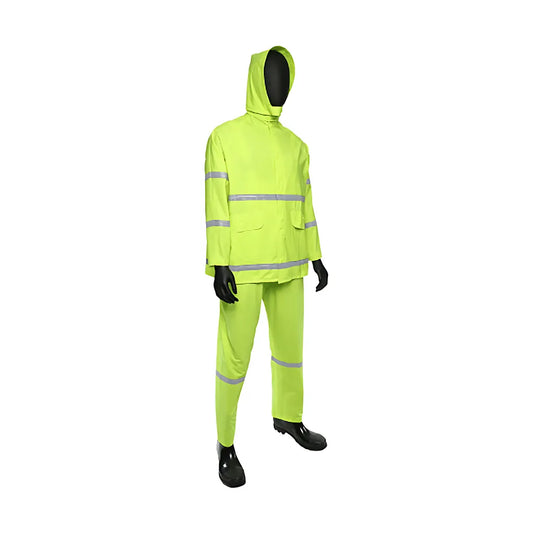 West Chester 4031/L Ansi Type O Class 1 Three-Piece Rainsuit - 0.35Mm 4031L-19442