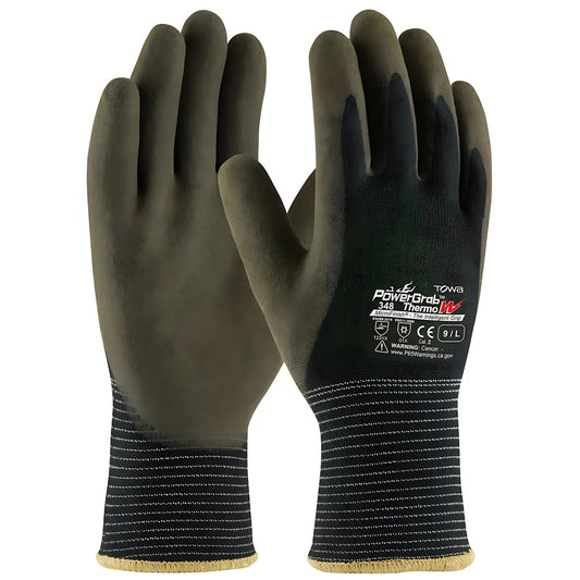 Towa 41-1430/M Seamless Knit Polyester Glove With Acrylic Liner And Latex Microfinish Grip On Palm & Fingers 41-1430M-19610