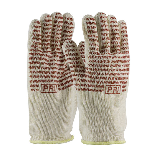 PIP 43-802L Double-Layered Cotton Seamless Knit Hot Mill Glove with Double-Sided EverGrip Nitrile Coating - 32 oz