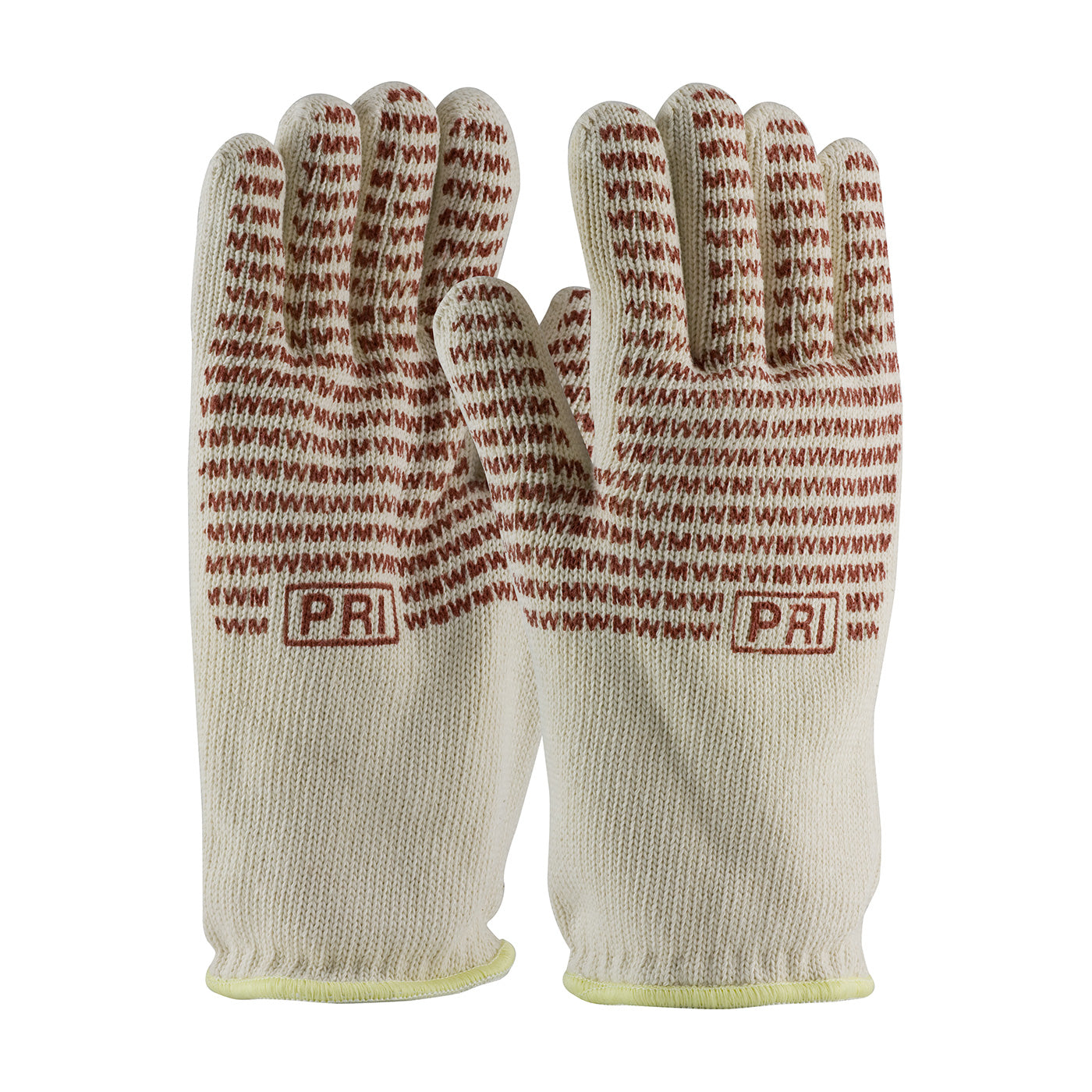 PIP 43-802L Double-Layered Cotton Seamless Knit Hot Mill Glove with Double-Sided EverGrip Nitrile Coating - 32 oz