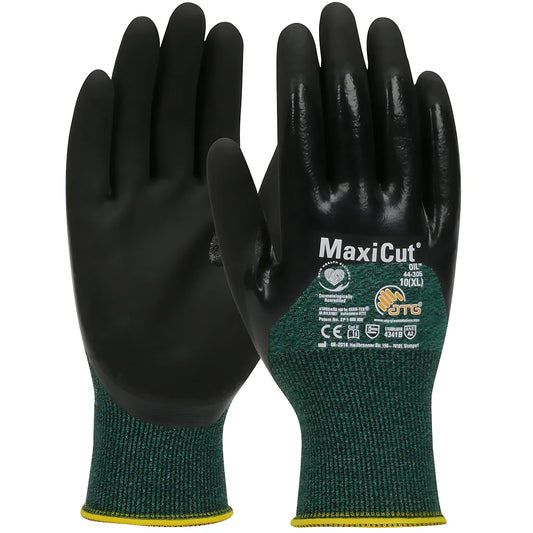 Atg 44-305/L Seamless Knit Engineered Yarn Glove With Nitrile Coated Microfoam Grip On Palm, Fingers & Knuckles 44-305L-19733