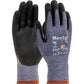 Atg 44-3745T/L Seamless Knit Engineered Yarn Glove With Premium Nitrile Coated Microfoam Grip On Palm & Fingers - Tagged 44-3745TL-19757