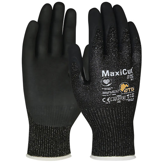 Atg 44-4745/M Seamless Knit Engineered Yarn Glove With Nitrile Coated Microfoam Grip On Palm & Fingers 44-4745M-19783