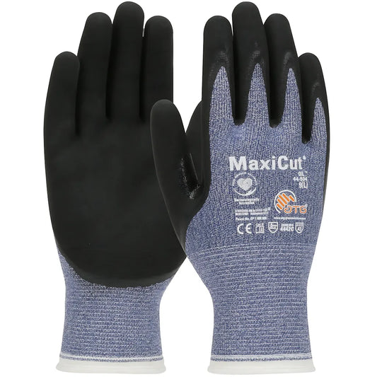 Atg 44-504/Xs Seamless Knit Engineered Yarn Glove With Nitrile Coated Microfoam Grip On Palm & Fingers 44-504XS-19787