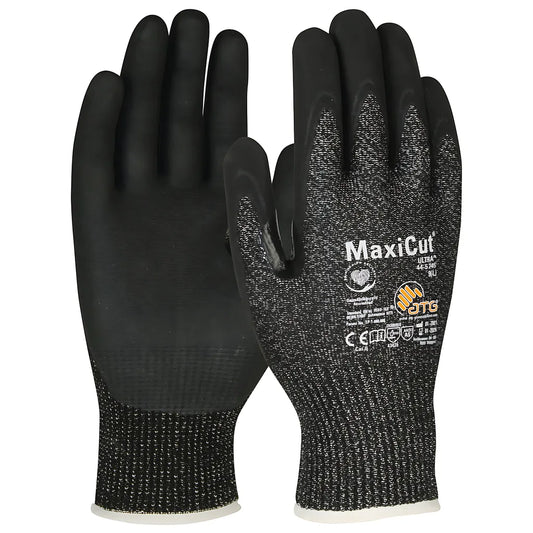 Atg 44-5745/Xs Seamless Knit Engineered Yarn Glove With Nitrile Coated Microfoam Grip On Palm & Fingers 44-5745XS-19799