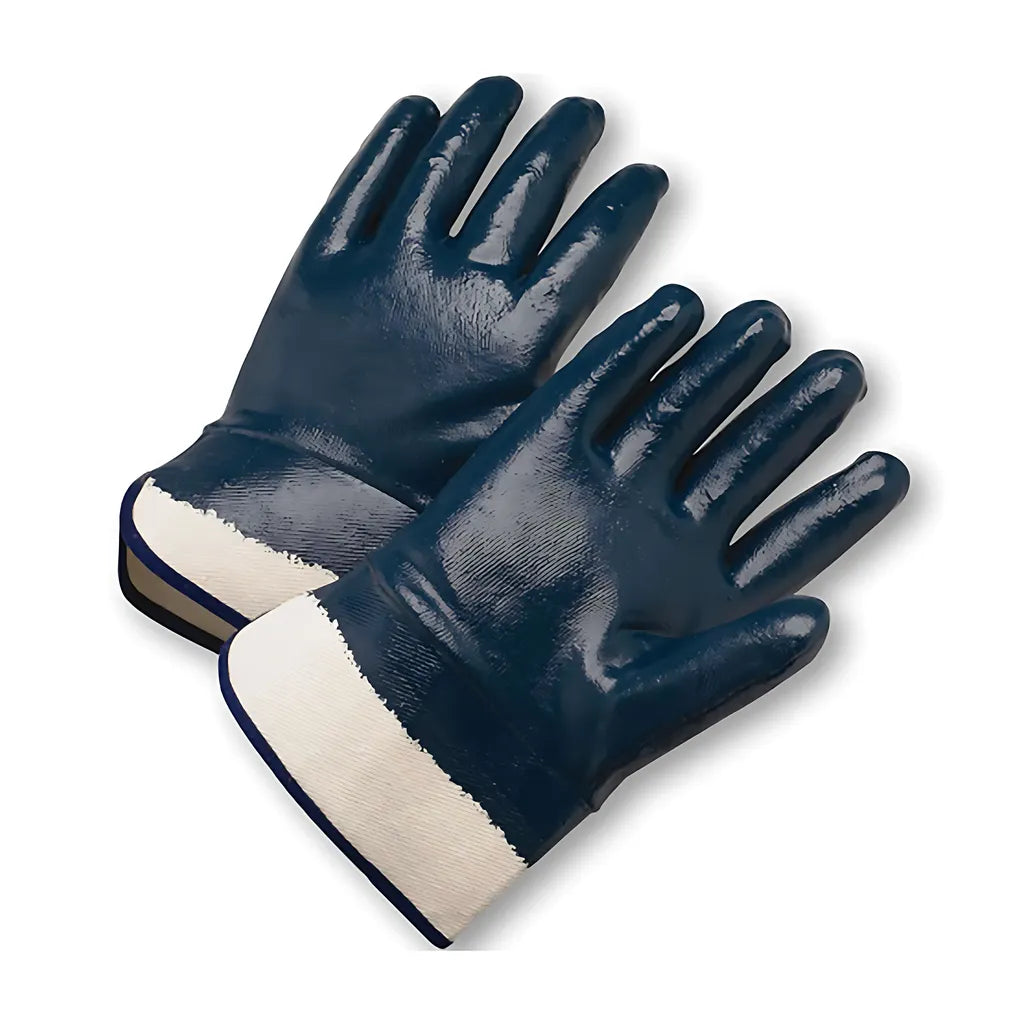 West Chester 4550Fc/S Nitrile Dipped Glove With Jersey Liner & Heavyweight Smooth Grip On Full Hand -  Safety Cuff 4550FCS-19885