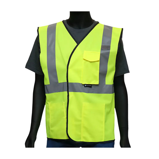 West Chester 47203/4Xl Ansi Type R Class 2 Value Four Pocket Solid Vest 472034XL-19902