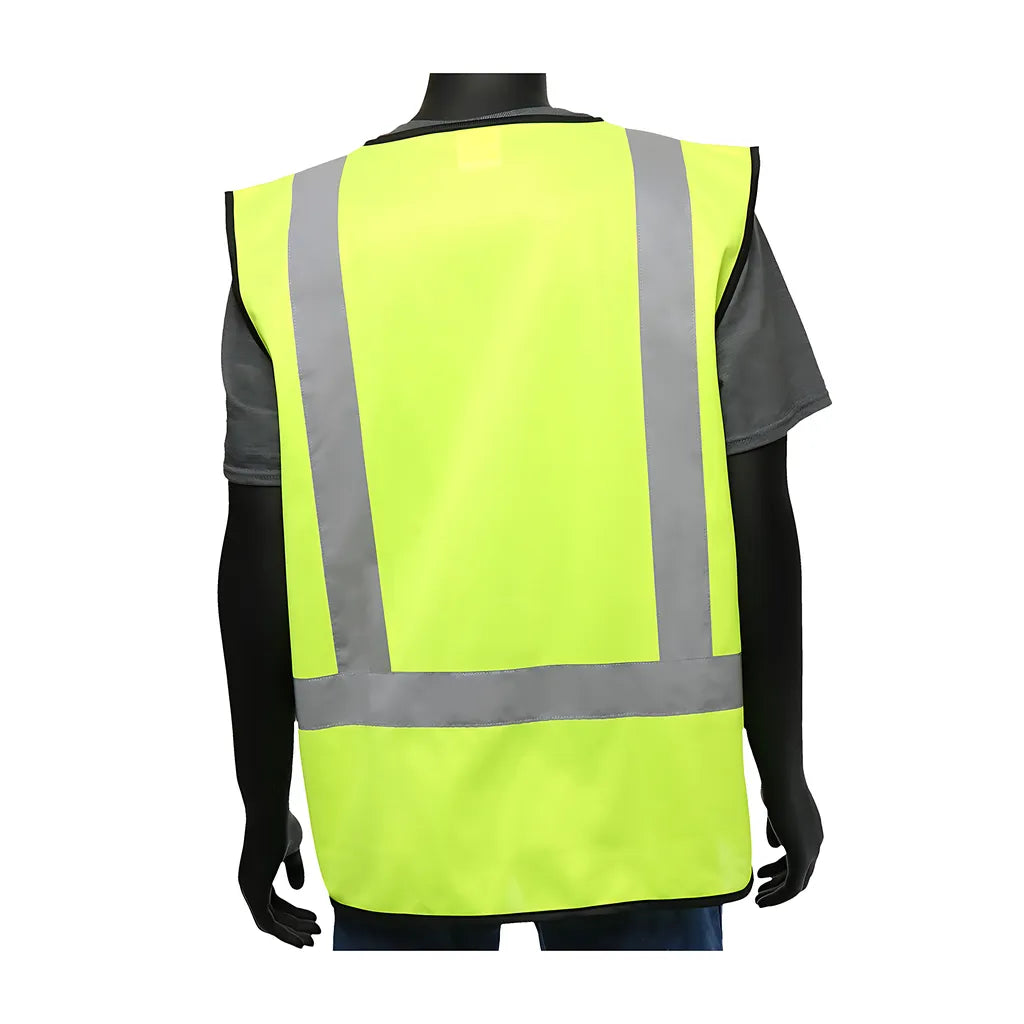 West Chester 47211/4Xl Ansi Type R Class 2 Five Pocket Solid Vest With Black Bottom Front 472114XL-19949