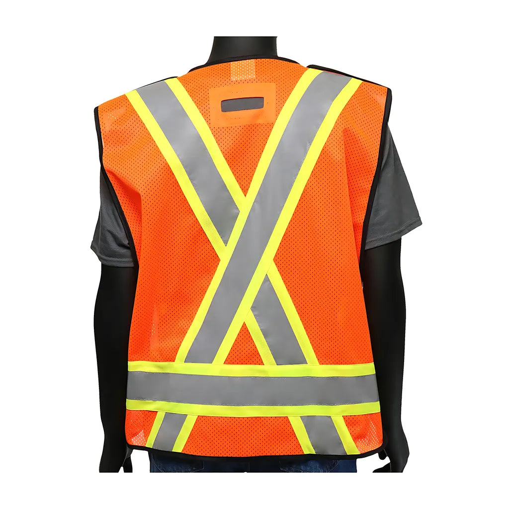 West Chester 47214/3Xl Ansi Type R Class 2 Two-Tone X-Back Breakaway Mesh Vest 472143XL-19981