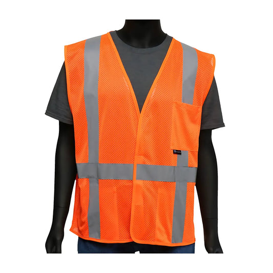 West Chester 47218/3Xl Ansi Type R Class 2 Fr Treated Three Pocket Mesh Vest 472183XL-20020