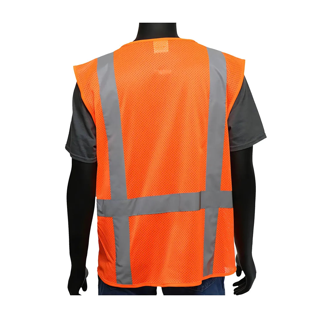 West Chester 47218/3Xl Ansi Type R Class 2 Fr Treated Three Pocket Mesh Vest 472183XL-20021