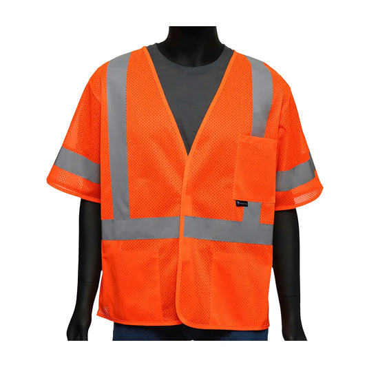 West Chester 47301/4Xl Ansi Type R Class 3 Value Three Pocket Mesh Vest 473014XL-20034