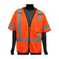 West Chester 47303/M Ansi Type R Class 3 Three Pocket Zipper Mesh Vest 47303M-20050