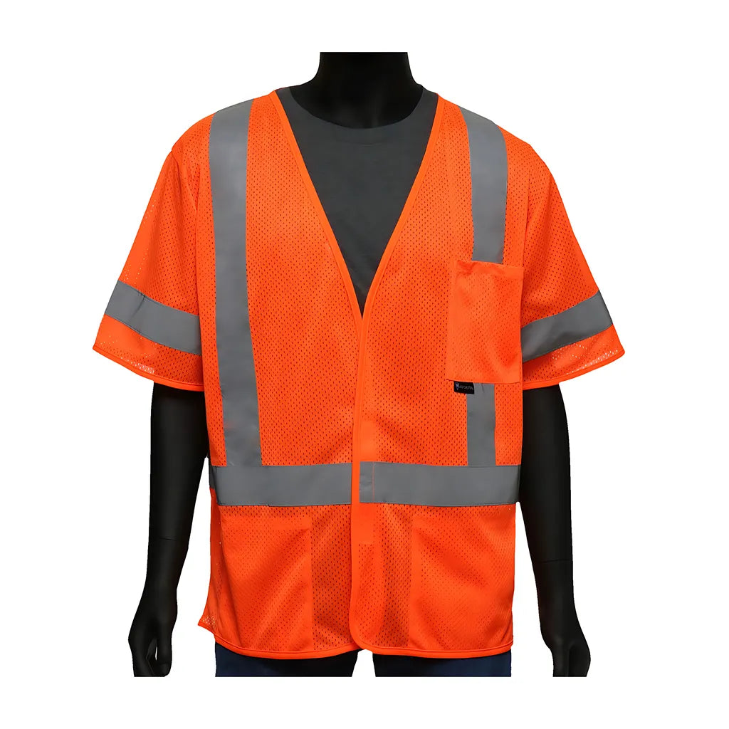 West Chester 47309/Xl Ansi Type R Class 3 Three Pocket Fr Treated Mesh Vest 47309XL-20112
