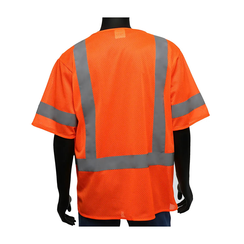 West Chester 47309/Xl Ansi Type R Class 3 Three Pocket Fr Treated Mesh Vest 47309XL-20113