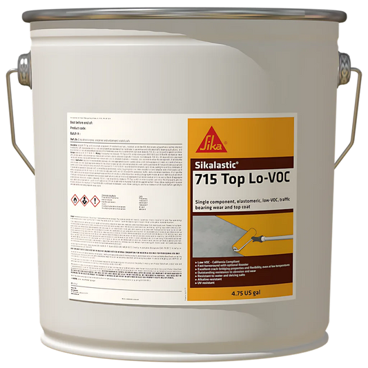 Sikalastic 715 Lo-Voc Top Coat - Scaqmd Compliant - Charcoal