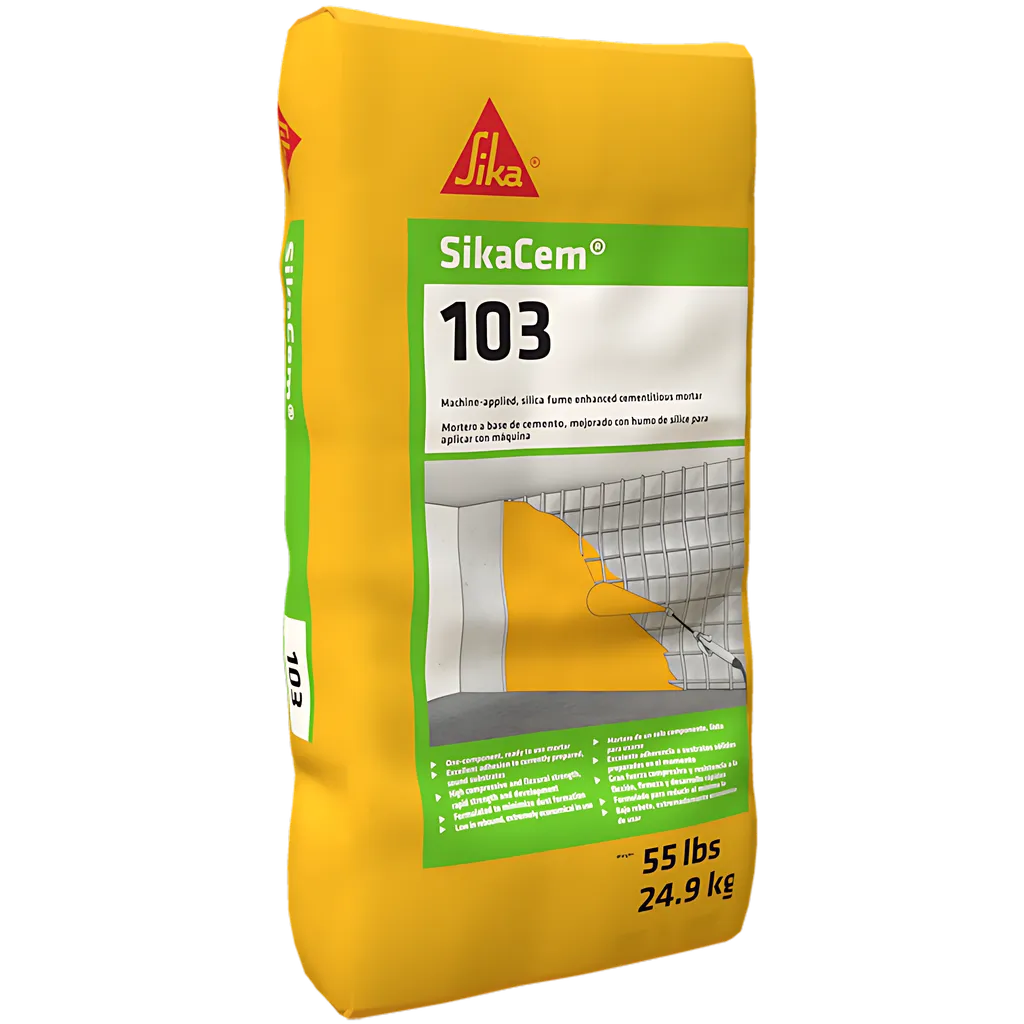 Sikacem 103 - 1-Component, Spray-Applied, Repair Mortar-Must Order In Full Pallets