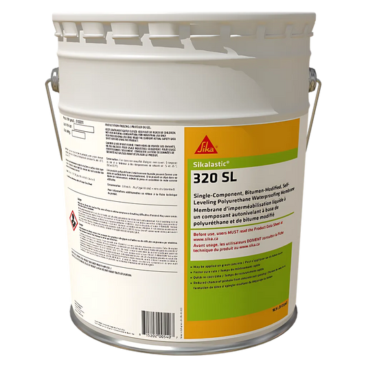 Sikalastic 320 Sl - One Component, Self-Leveling, Bitumen Modified Waterproofing Membrane