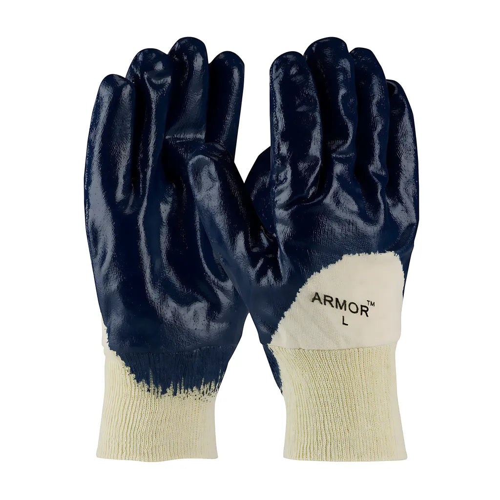 Pip 56-3151/L Nitrile Dipped Glove With Jersey Liner And Smooth Finish On Palm, Fingers & Knuckles - Knit Wrist 56-3151L-20492