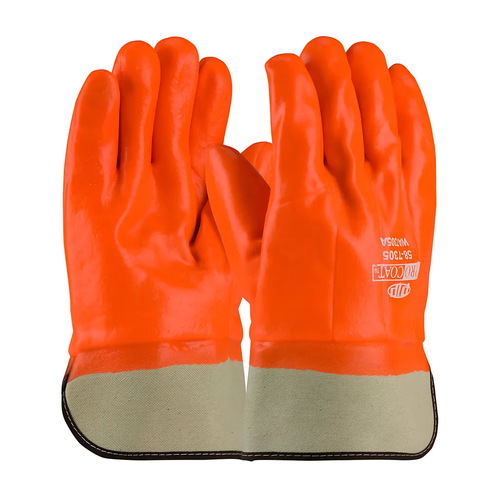 Pip 58-7305 Premium Pvc Dipped Glove With Interlock/Jersey Liner And Smooth Finish - Insulated & Waterproof 58-7305-20580