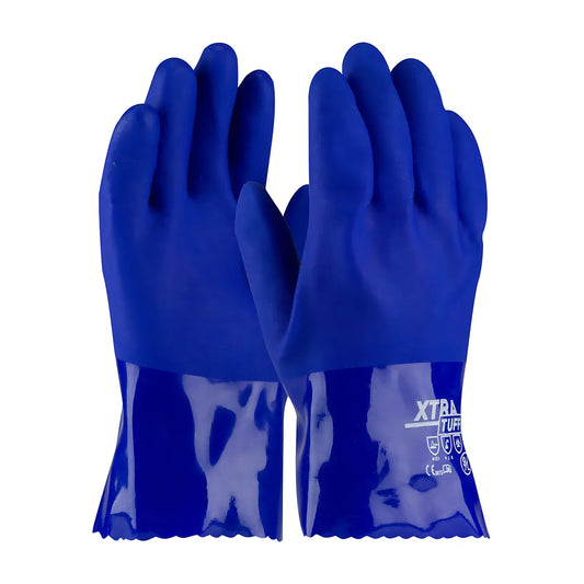 Pip 58-8655/L Oil Resistant Pvc Glove With Seamless Liner And Rough Coating - 10" 58-8655L-20615