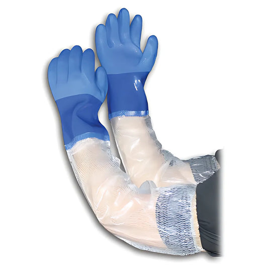 Pip 58-8657/L Oil Resistant Pvc Glove With Seamless Liner And Rough Coating - 25" Extended Pvc Sleeve 58-8657L-20625