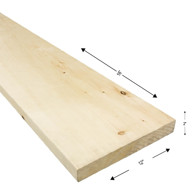 LUM21216S2 2IN X 12IN X 16FT SPRUCE #2 LUMBER