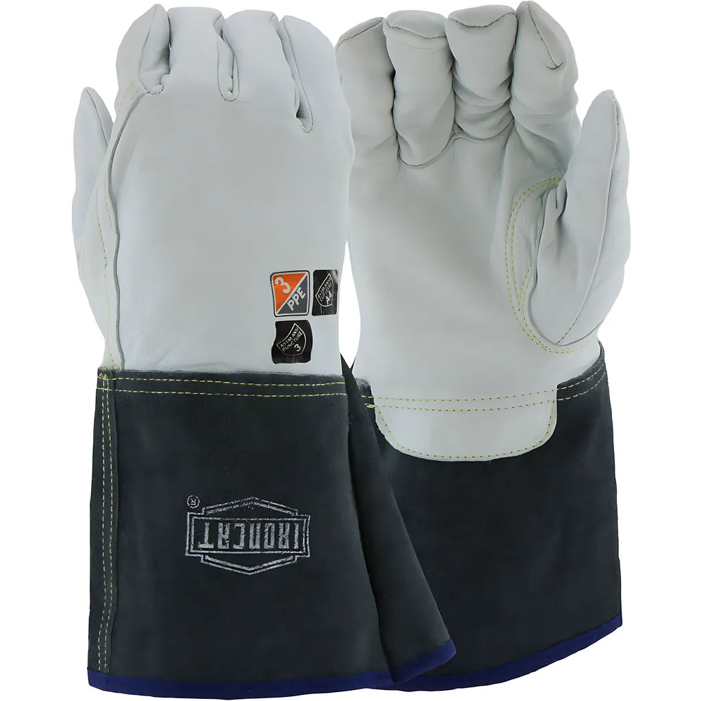 West Chester 6144/2Xl Ar Premium Kidskin Leather Tig Welder'S Glove With Aramid Lining And Dupont Kevlar Stitching - Gauntlet Cuff 61442XL-20722