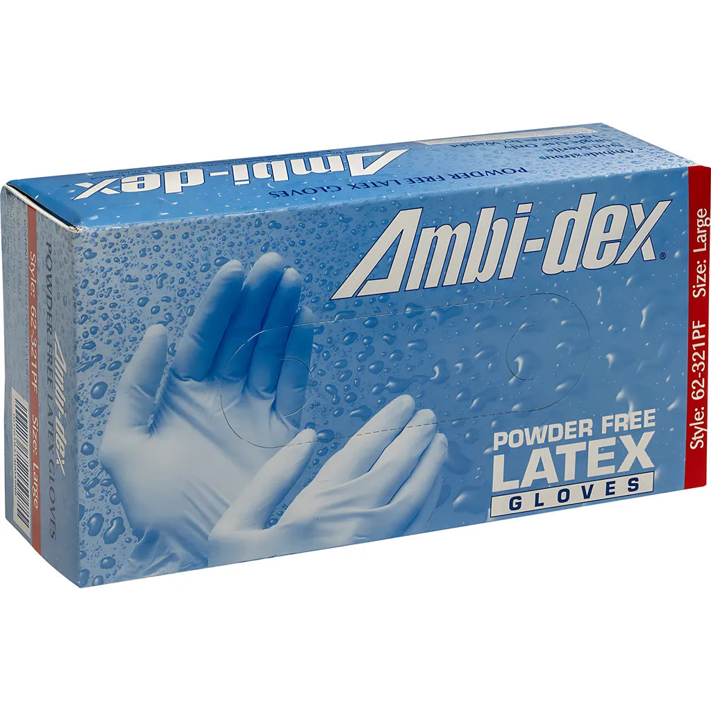 Ambi-Dex 62-321Pf/M Premium Grade Disposable Latex Glove, Powder Free - 5 Mil 62-321PFM-20732