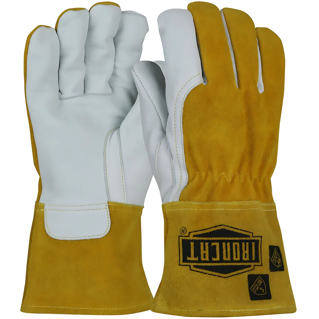 West Chester 6243/L Ar Premium Top Grain Goatskin Leather Mig Welder'S Glove With Split Cowhide Back And Para-Aramid Liner 6243L-20748