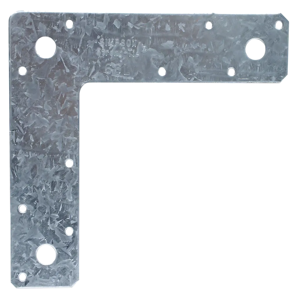 6 In. X 6 In. 14-Gauge Galvanized L Strap (Pack Of 10)-66L-SP1388-1562