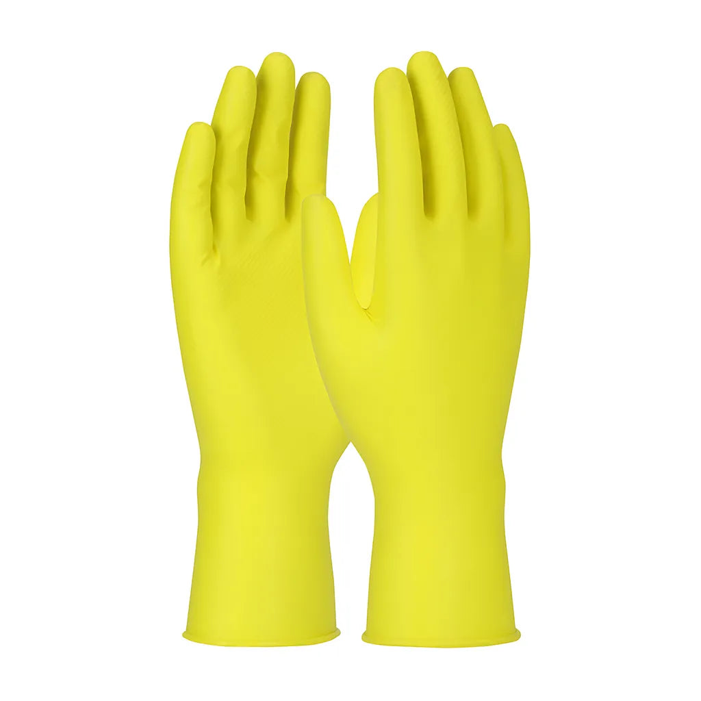 Grippaz 67-306/L Extended Use Ambidextrous Nitrile Glove With Textured Fish Scale Grip - 6 Mil 67-306L-20939