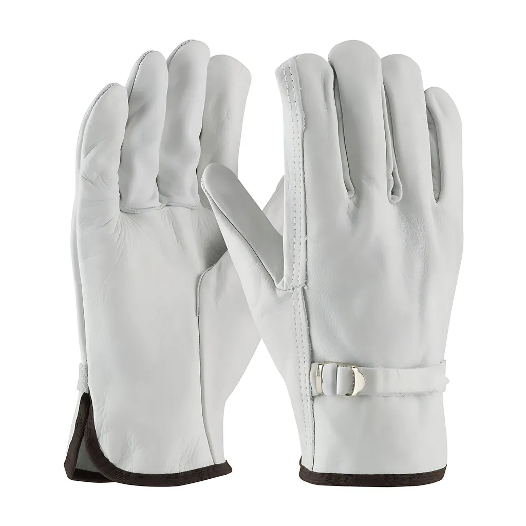 Pip 68-153/L Regular Grade Top Grain Cowhide Leather Drivers Glove With Pull Strap Closure - Straight Thumb 68-153L-20997