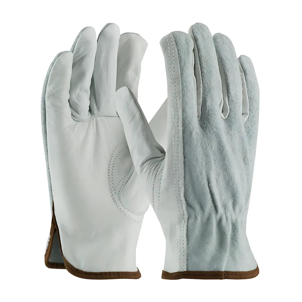 Pip 68-160Sb/L Industry Grade Top Grain Leather Drivers Glove With Split Cowhide Back - Keystone Thumb 68-160SBL-21012