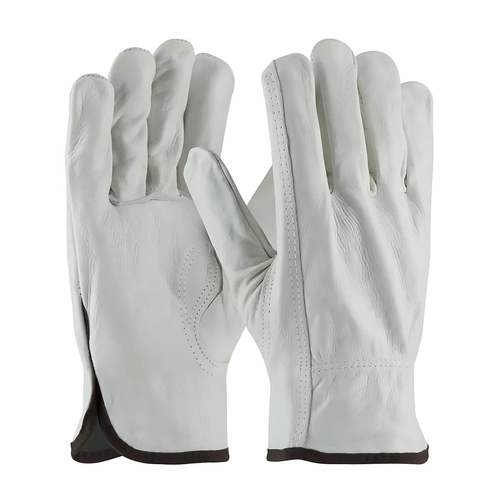 Pip 68-163/L Regular Grade Top Grain Cowhide Leather Drivers Glove - Keystone Thumb 68-163L-21040