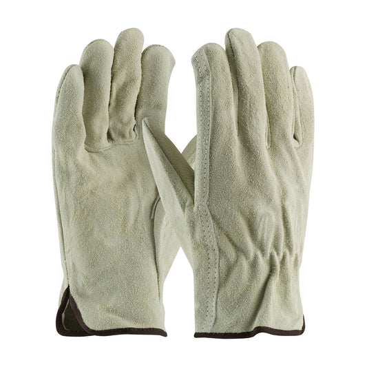 PIP 69-134/M Regular Grade Split Cowhide Leather Drivers Glove - Straight Thumb