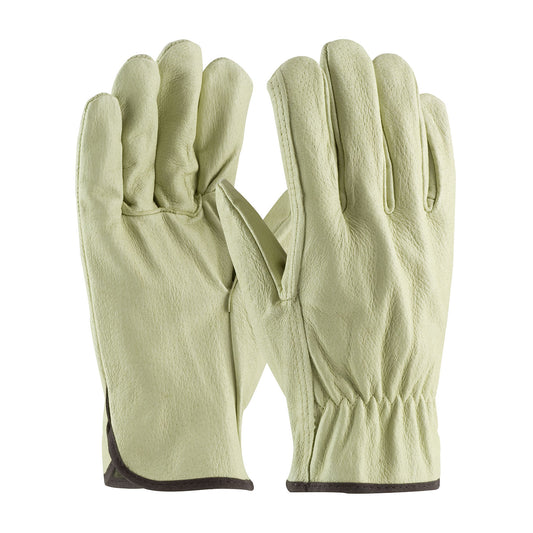 PIP 70-301/XL Economy Grade Top Grain Pigskin Leather Drivers Glove - Straight Thumb