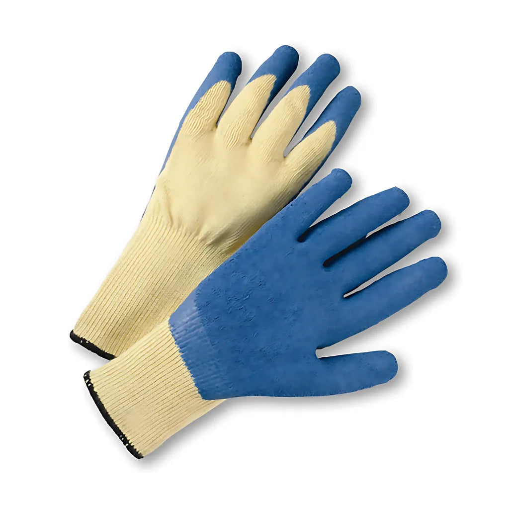 West Chester 700Kslc/M Seamless Knit Dupont Kevlar Glove With Latex Coated Crinkle Grip On Palm & Fingers 700KSLCM-21118