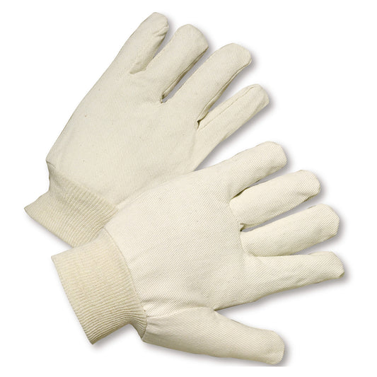 West Chester 708R Reversible Polyester/Cotton Canvas Single Palm Glove - Knit Wrist