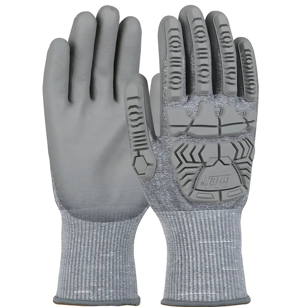 West Chester 710Hgub/2Xl Seamless Knit Hppe Blended Glove With Impact Protection And Polyurethane Coated Palm & Fingers 710HGUB2XL-21324