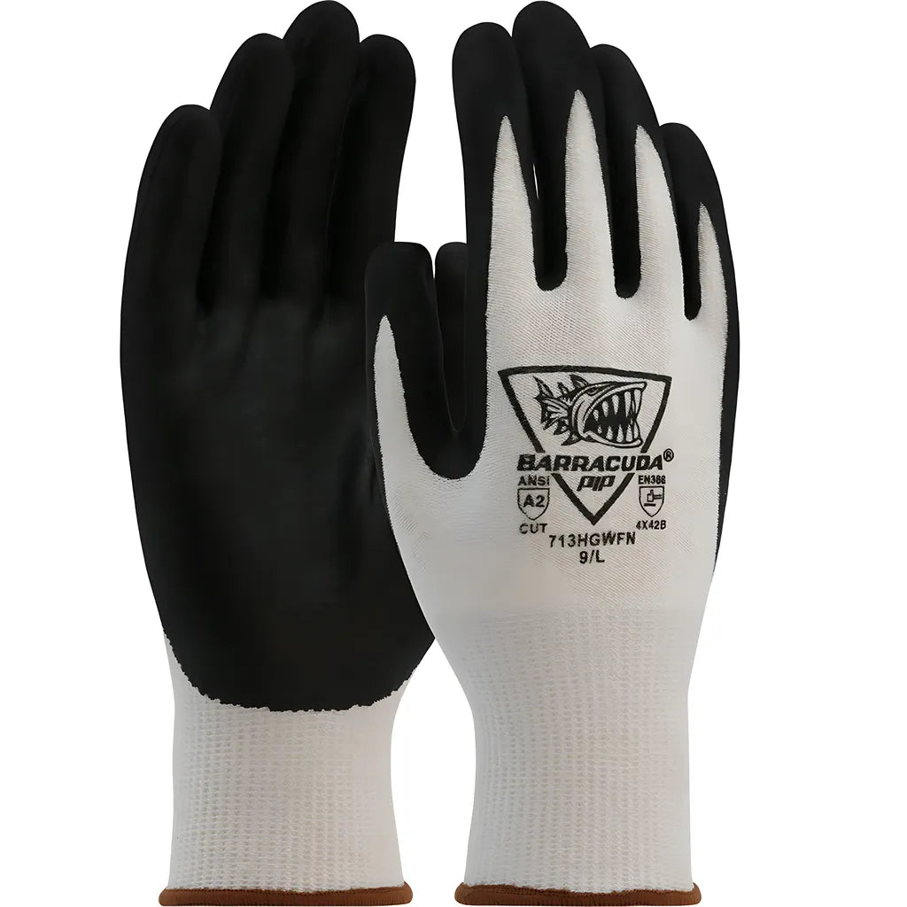 West Chester 713Hgwfn/2Xl Seamless Knit Polykor Blended Glove With Nitrile Coated Foam Grip On Palm & Fingers 713HGWFN2XL-21391