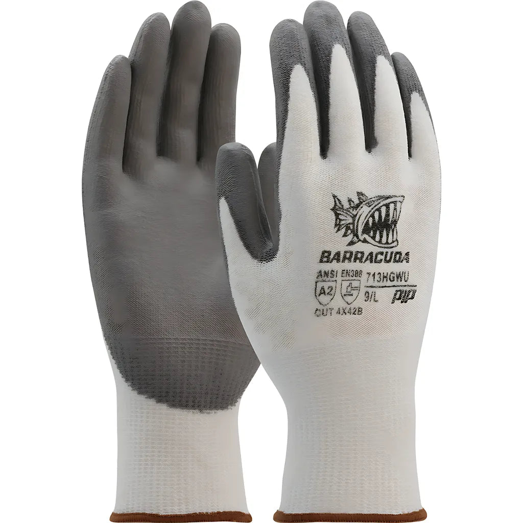 West Chester 713Hgwu/2Xl Seamless Knit Polykor Blended Glove With Polyurethane Coated Flat Grip On Palm & Fingers 713HGWU2XL-21396