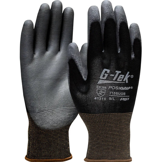 West Chester 713Sugb/M Seamless Knit Nylon Glove With Polyurethane Coated Flat Grip On Palm & Fingers 713SUGBM-21463