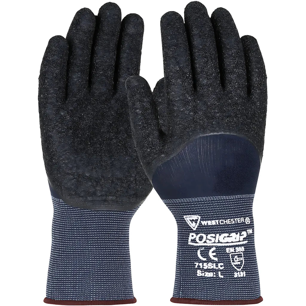 West Chester 715Slc/L Seamless Knit Nylon Glove With Latex Coated Crinkle Grip On Palm, Fingers & Knuckles 715SLCL-21488