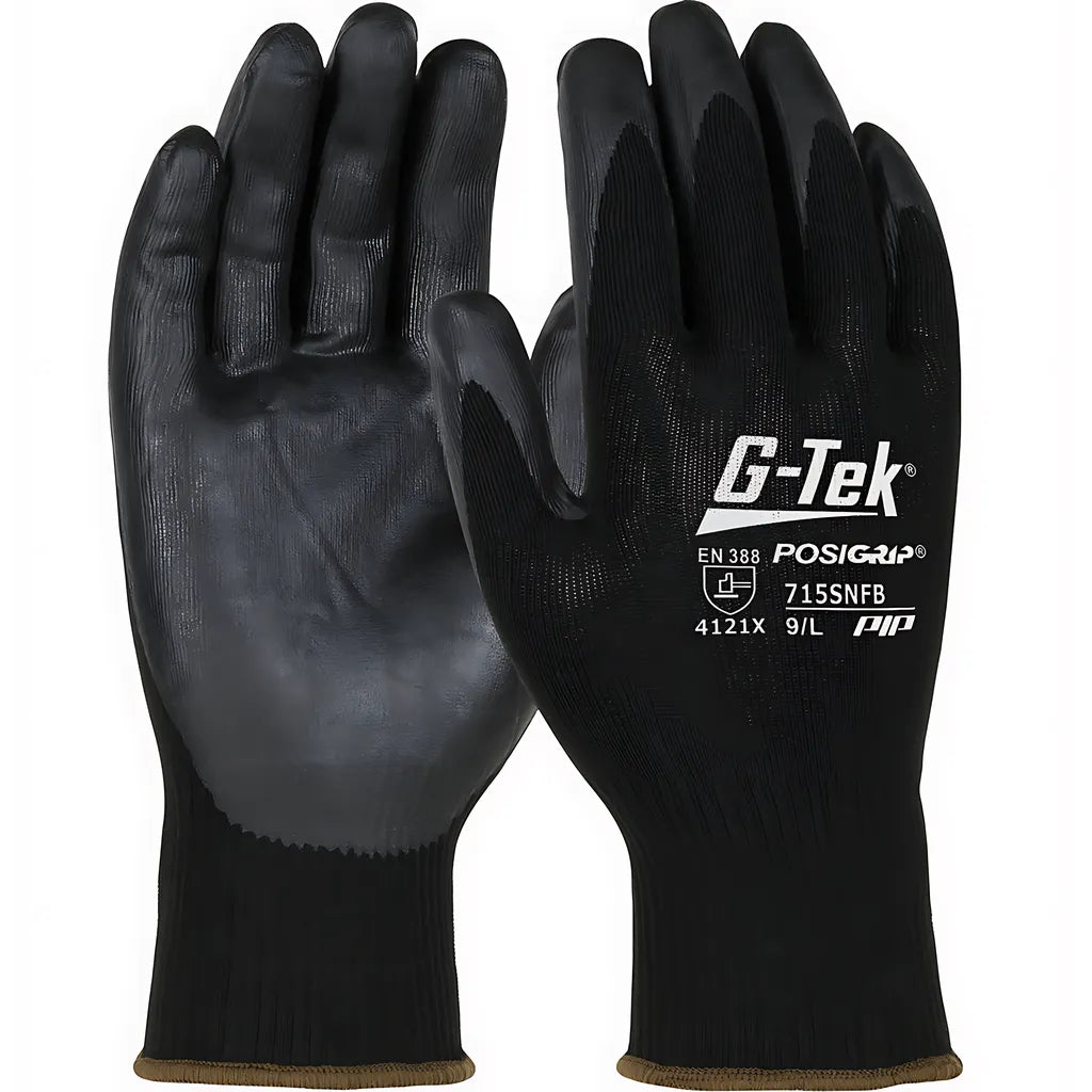 West Chester 715Snfb/L Economy Seamless Knit Nylon Glove With Nitrile Coated Foam Grip On Palm & Fingers 715SNFBL-21496