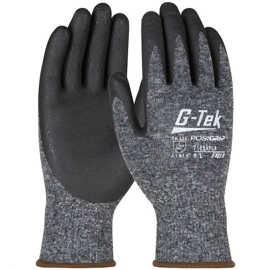 G-Tek 715Snflb/L Seamless Knit Nylon Glove With Nitrile Coated Foam Grip On Palm & Fingers 715SNFLBL-21503