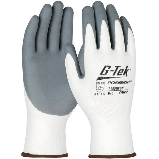 G-Tek 715Snflw/L Seamless Knit Nylon Glove With Nitrile Coated Foam Grip On Palm & Fingers 715SNFLWL-21510